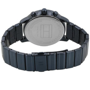 Back view photo of Tommy Hilfiger 1781893 showing the stainless steel caseback info