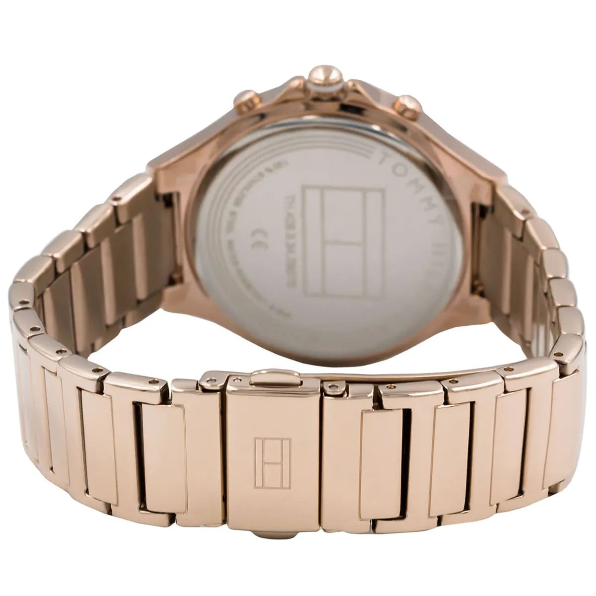 Back view photo of Tommy Hilfiger 1782277 showing the stainless steel caseback info