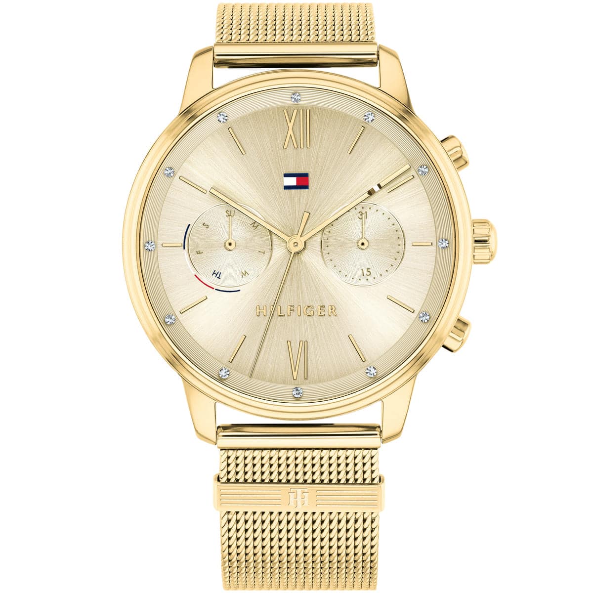 Tommy Hilfiger Blake 1782302 women's gold mesh watch