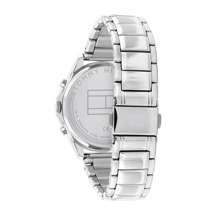 Back view photo of Tommy Hilfiger 1782414 showing the stainless steel caseback info