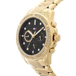 Perspective photo of Tommy Hilfiger 1782570 showing the side profile and gold bracelet finish