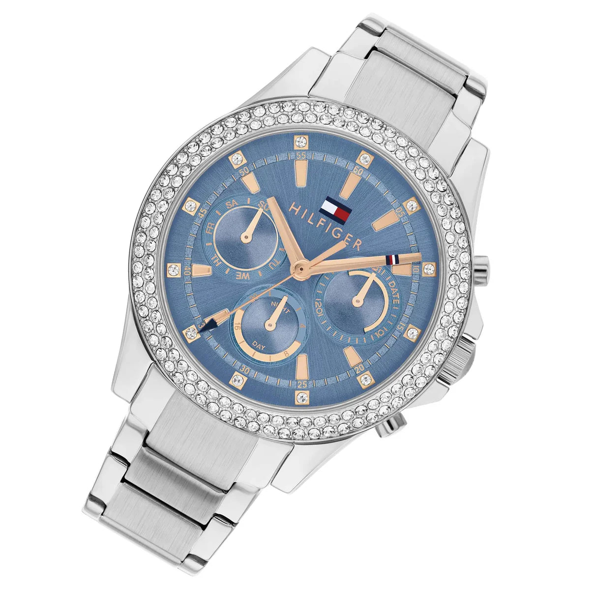 Perspective photo of Tommy Hilfiger 1782690 showing the side profile and crystal detail