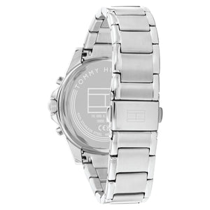 Back view photo of Tommy Hilfiger 1782690 showing the stainless steel caseback info