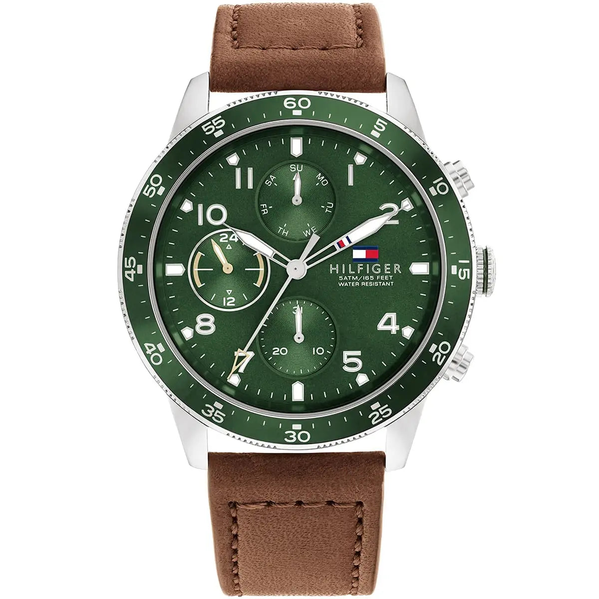 1791948-tommy-hilfiger-original-men-leather-multi-function-battery-green-dial-brown-strap-main