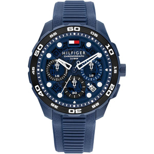 Tommy Hilfiger TH-Regatta 1792232 Men's Chronograph Watch – Blue Dial & Blue Rubber Strap