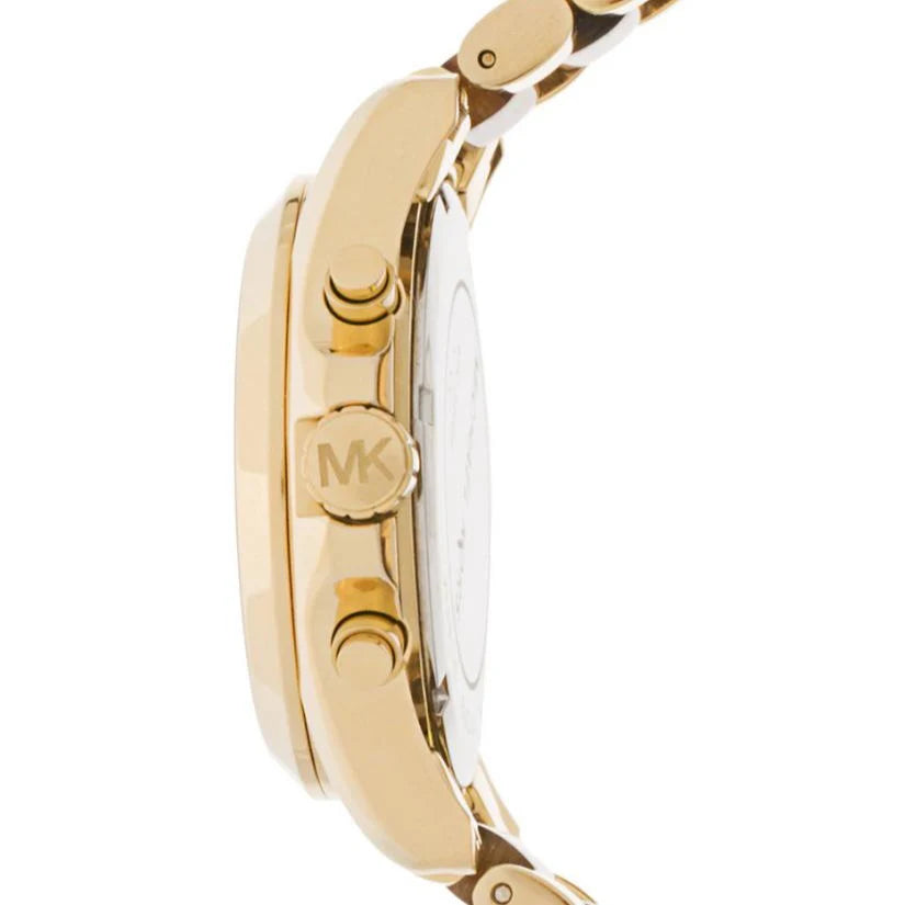 Michael Kors MK5696 Women’s Brown Dial Gold Stainless Steel Bradshaw Watch - Luxury Hub Store