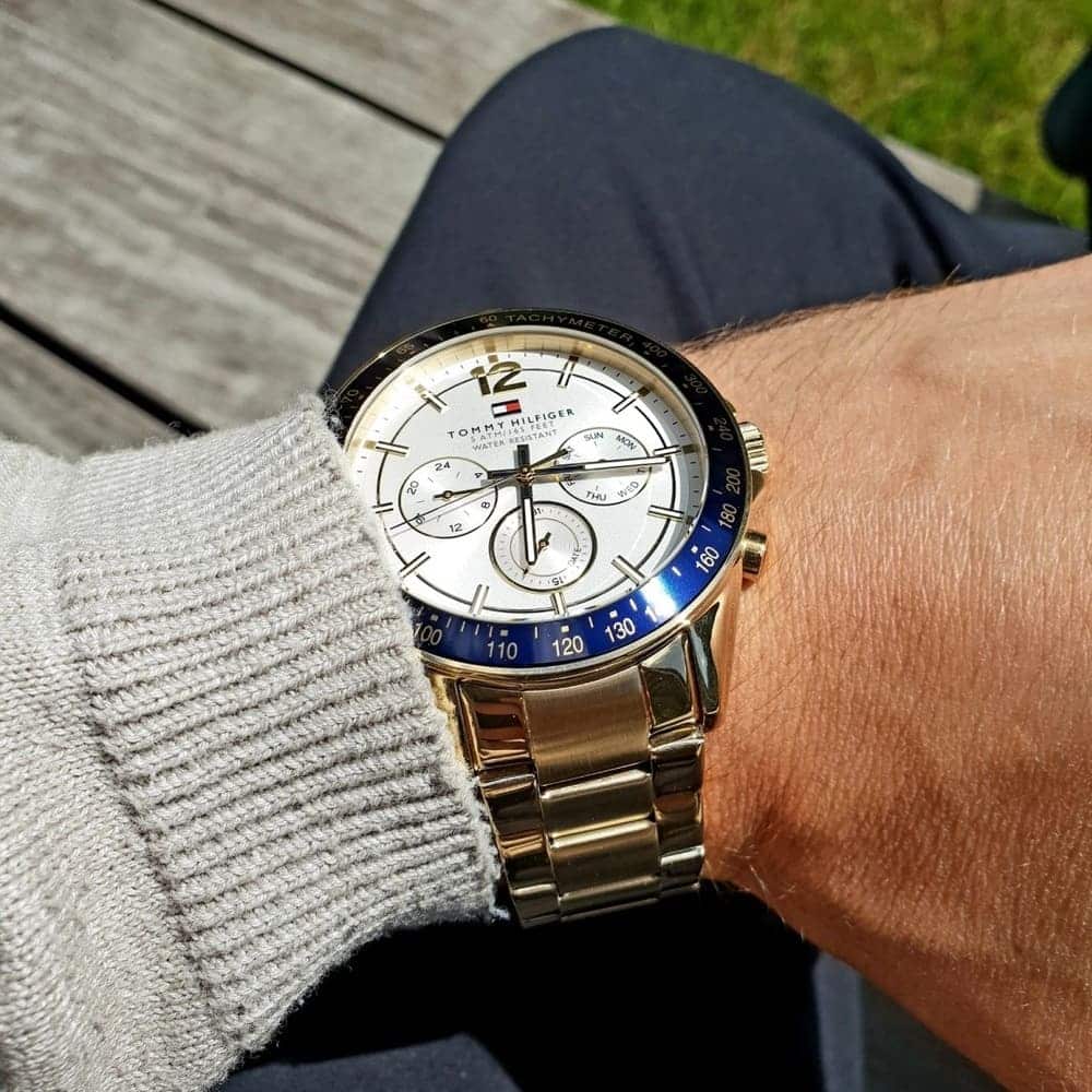 Tommy Hilfiger Luke 1791121 men's silver dial watch