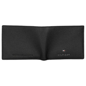 Full exterior view of Tommy Hilfiger Black Wallet showing branding