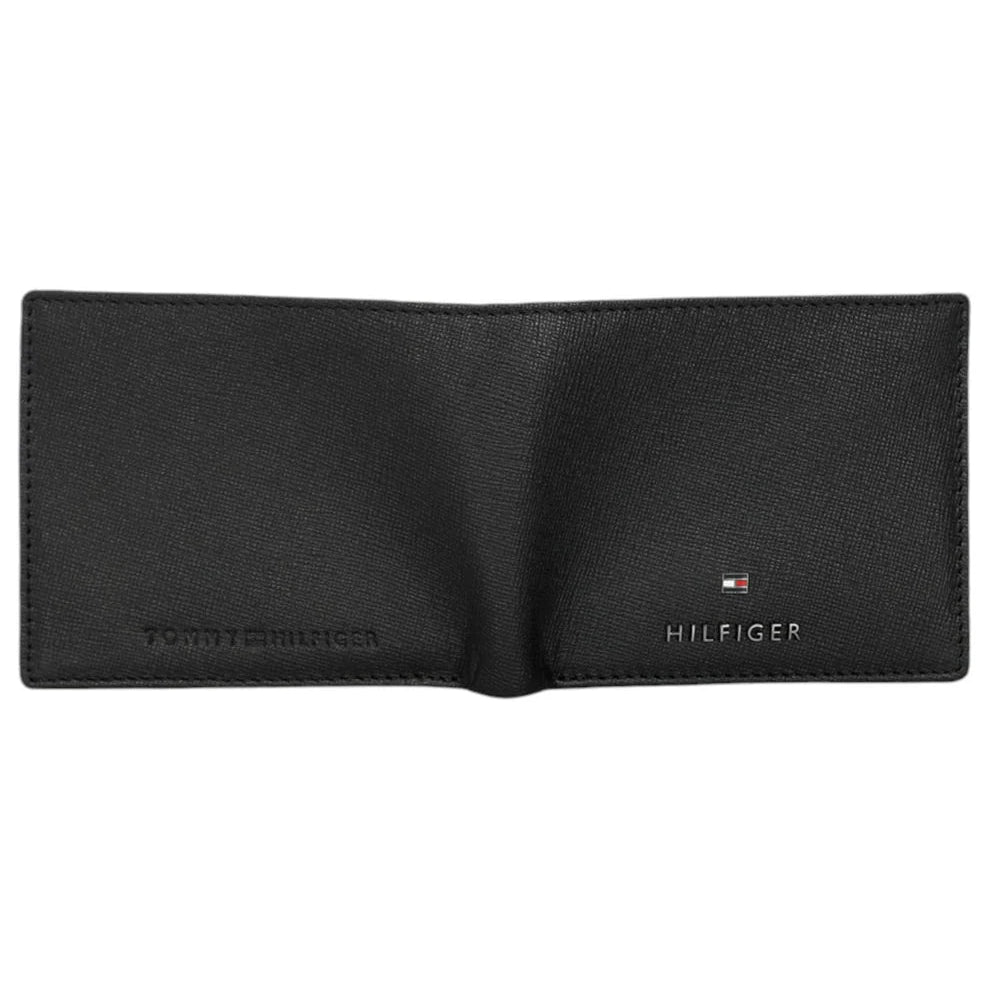 Full exterior view of Tommy Hilfiger Black Wallet showing branding