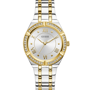 Guess Cosmo GW0033L4 women's watch - silver dial two-tone steel strap