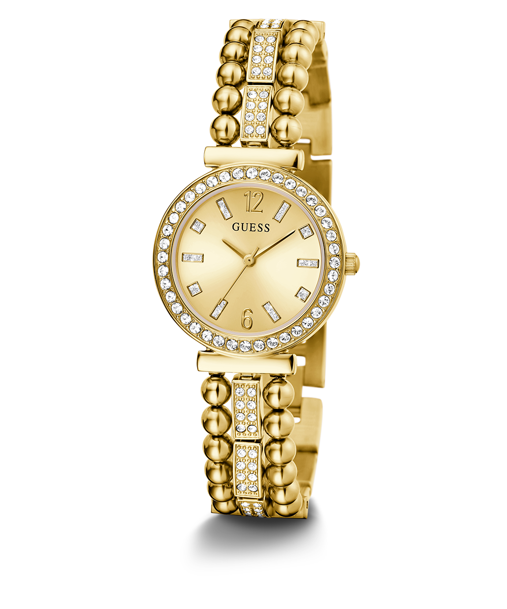 Guess Gala GW0401L2 Women's watch - champagne dial gold-tone steel strap