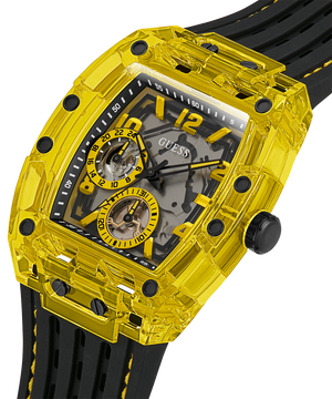 Guess Phoenix GW0499G2 Men's watch - black dial yellow case