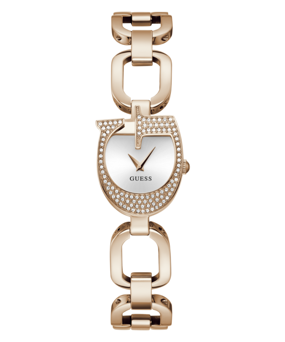 Guess GW0683L3 Women's watch - silver dial rose gold strap