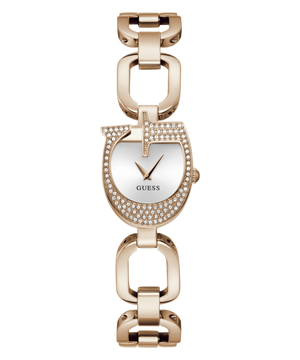Guess GW0683L3 Women's watch - silver dial rose gold strap