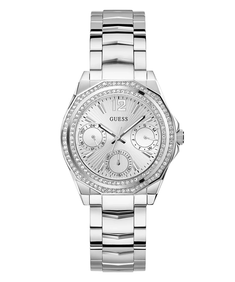 Guess Ritzy GW0685L1 Women's Multi-Function Watch – Silver Dial & Steel Strap