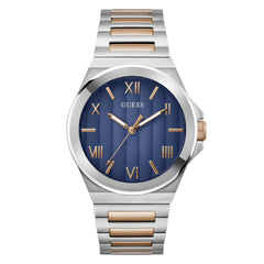 Guess Vinyl GW0789G4 Men's watch - blue dial two-tone strap