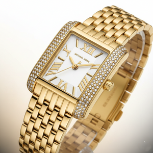 Michael Kors Emery MK4640 Women’s Gold White Dial Stainless Steel Watch - Luxury Hub Store