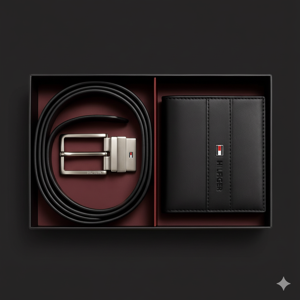Tommy Hilfiger – Premium Wallet & Belt Gift Set