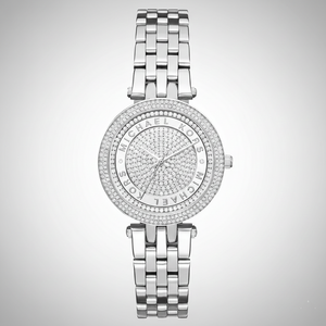 Michael Kors MK3476 Darci Mini Women’s Silver Crystal Dial Watch - Luxury Hub Store