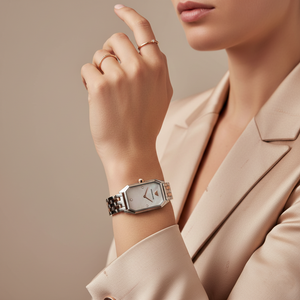 Emporio Armani AR11146 Women’s Mother of Pearl Dial Two-Tone Stainless Steel Gioia Watch - Luxury Hub Store