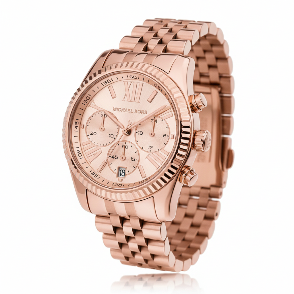Michael Kors MK5569 Lexington Women’s Rose Gold Chronograph Watch - Luxury Hub Store