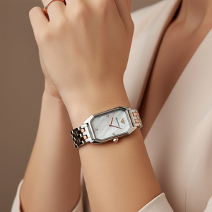 Emporio Armani AR11146 Women’s Mother of Pearl Dial Two-Tone Stainless Steel Gioia Watch - Luxury Hub Store