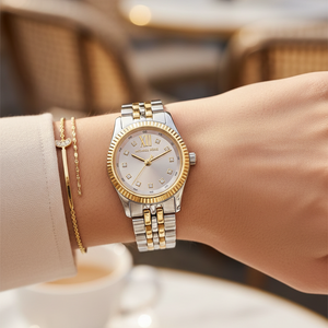 Michael Kors Lexington MK4815 Women’s Two-Tone Silver Dial Multi-Function Watch - Luxury Hub Store