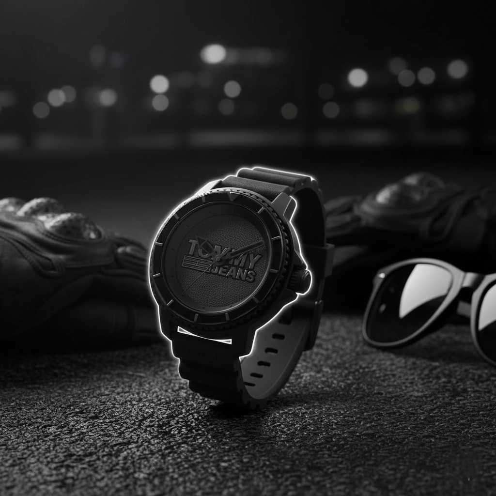 Tommy Jeans Tokyo Men's Analog Watch – Black Silicone Strap 1792001