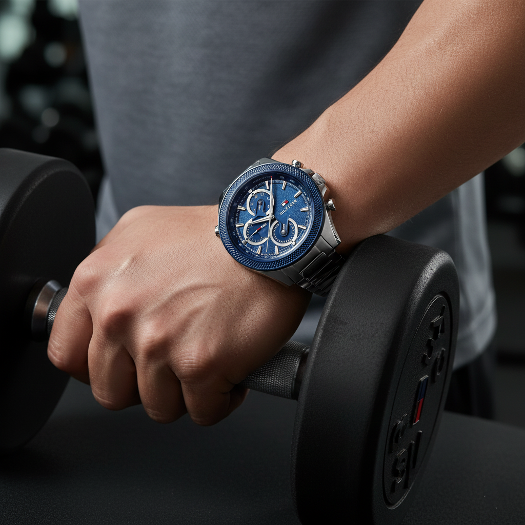 Tommy Hilfiger Men's Multi-Function Watch – Model 1792080 – Blue Stainless Steel Strap