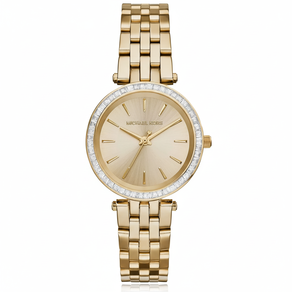 Michael Kors MK3365 Darci Mini Women’s Gold Crystal Dial Watch - Luxury Hub Store