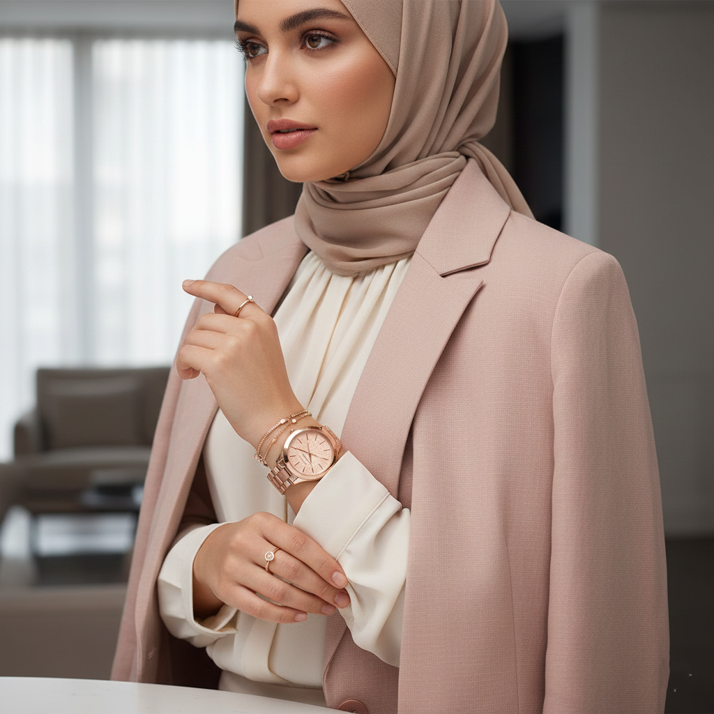 Michael Kors MK3336 Women’s Rose Gold Runway Slim Stainless Steel Watch - Luxury Hub Store