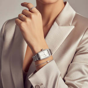 Emporio Armani AR11405 Women’s Mother of Pearl Dial Silver Stainless Steel Gianni T-Bar Watch - Luxury Hub Store