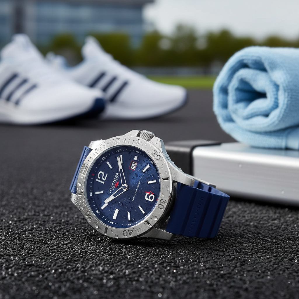 Tommy Hilfiger Ryan Men's Analog Watch – Silicone Strap 1791991