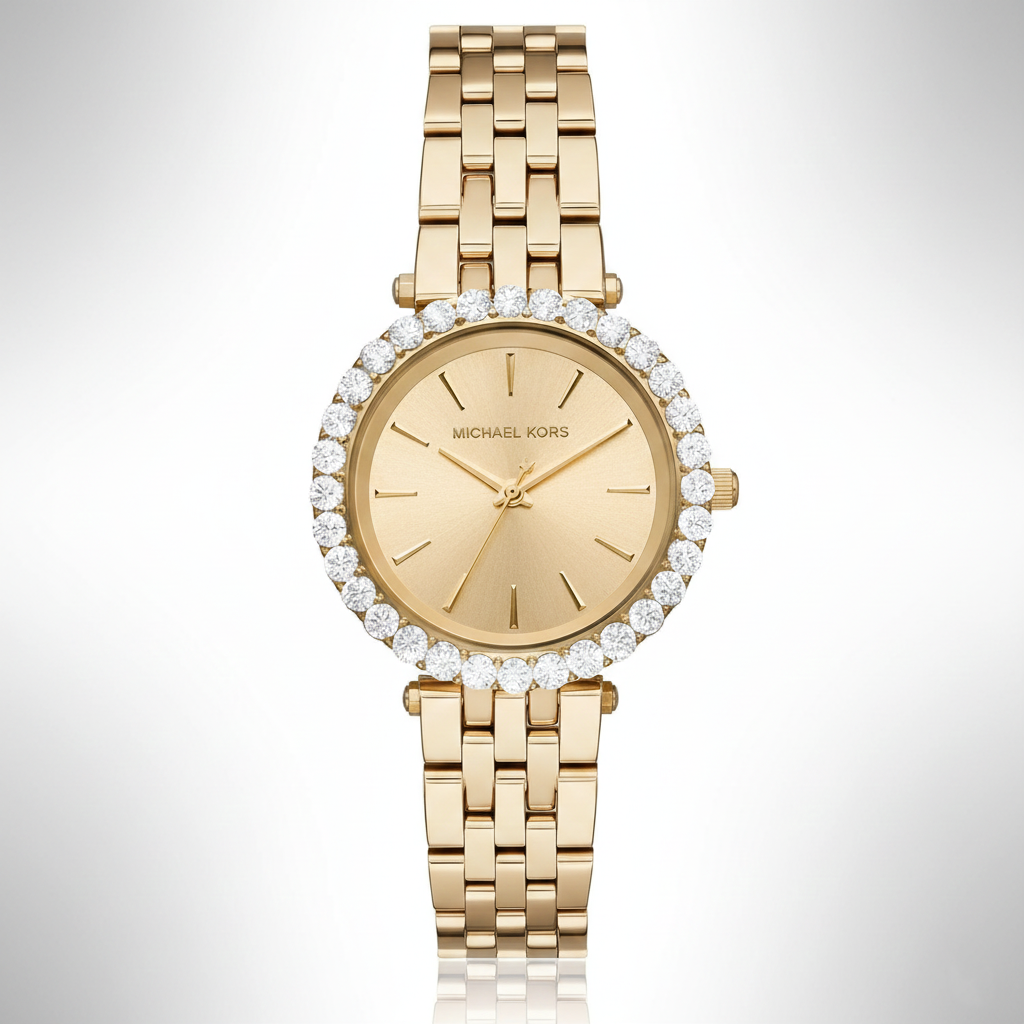 Michael Kors MK4513 Darci Women’s Gold Crystal Dial Watch - Luxury Hub Store