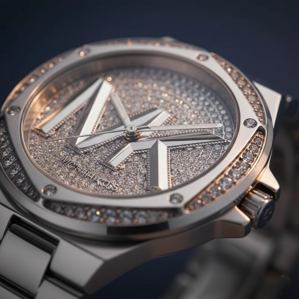 Michael Kors Lennox MK7234 Women’s Silver Crystal Dial Silver Bracelet Multi-Function Watch - Luxury Hub Store