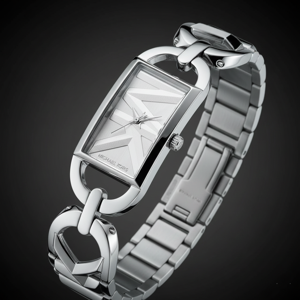 Michael Kors Empire MK7407 Women’s Silver Stainless Steel Analog Watch - Luxury Hub Store