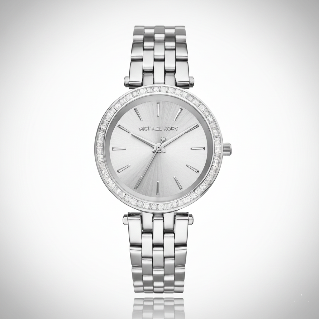 Michael Kors MK3364 Darci Mini Women’s Silver Crystal Dial Watch - Luxury Hub Store