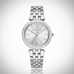Michael Kors MK3364 Darci Mini Women’s Silver Crystal Dial Watch - Luxury Hub Store