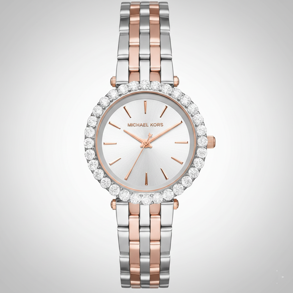 Michael Kors MK4515 Darci Women’s Two-Tone Crystal Dial Watch - Luxury Hub Store