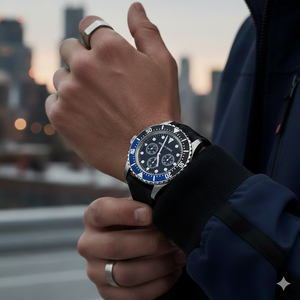 Michael Kors MK8365 Men’s Black Dial Stainless Steel Everest Chronograph Watch - Luxury Hub Store