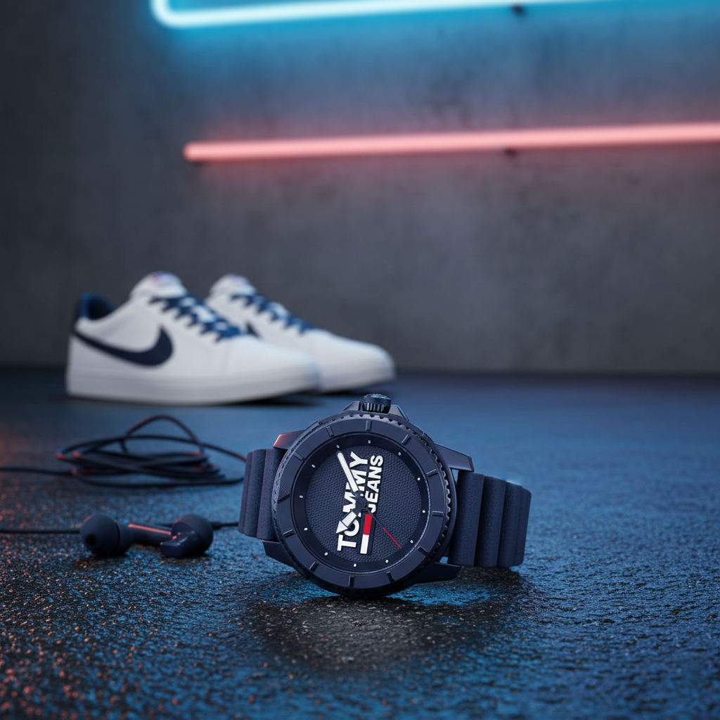 Tommy Jeans Tokyo Men's Analog Watch – Blue Silicone Strap 1792000