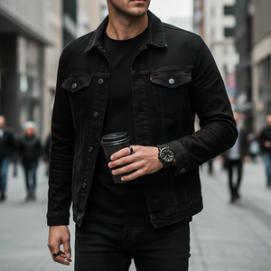 Emporio Armani AR11133 Men’s Black Dial Black Silicone Chronograph Watch - Luxury Hub Store