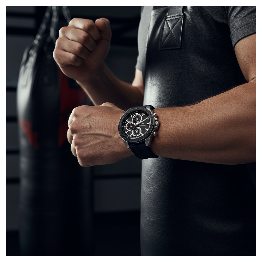 Tommy Hilfiger Men's Multi-Function Watch – Model 1792082 – Black Rubber Strap