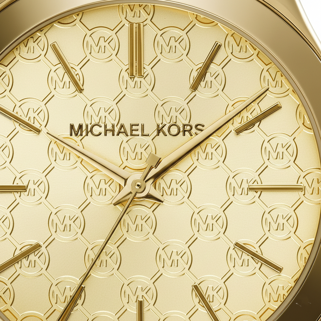 Michael Kors MK3335 Women’s Gold Runway Slim Stainless Steel Watch - Luxury Hub Store