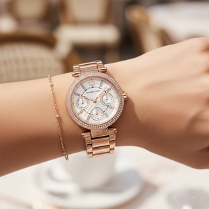 Michael Kors Parker MK5616 Women’s Rose Gold Stainless Steel Multi-Function Watch - Luxury Hub Store