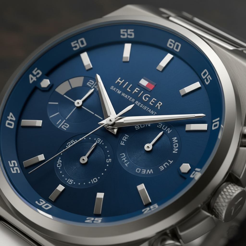 Tommy Hilfiger Men’s Watch – Blue Dial – Stainless-Steel Bracelet (1792089)