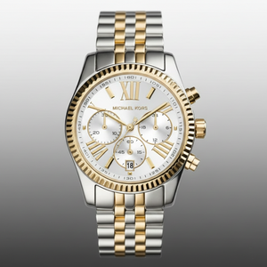 Michael Kors MK5955 Lexington Women’s Two-Tone Chronograph Watch - Luxury Hub Store