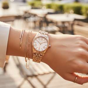 Michael Kors Lexington MK3230 Women’s Rose Gold Stainless Steel Watch - Luxury Hub Store