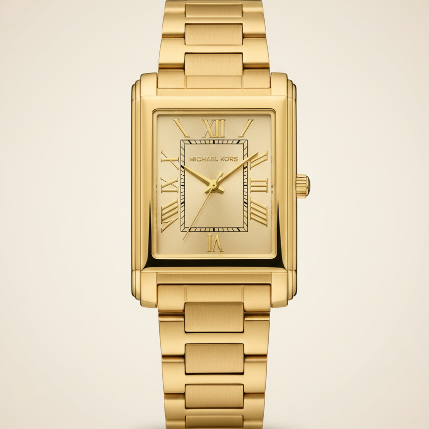 Michael Kors MK4904 Women’s Gold Dial Gold Stainless Steel Watch - Luxury Hub Store