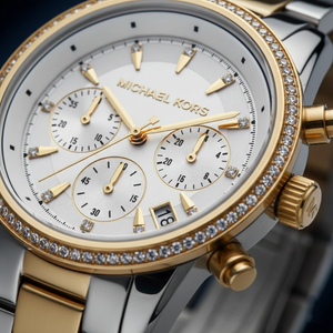 Michael Kors Ritz MK6474 Women’s White Dial Two-Tone Bracelet Multi-Function Watch - Luxury Hub Store